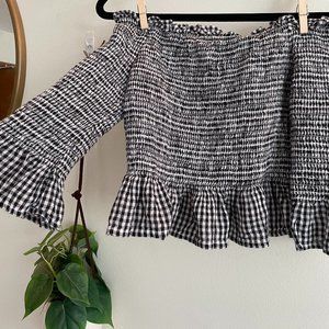 AE Crop Top Plaid